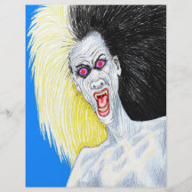 Vampiro del rock-and-roll tarjeta publicitaria