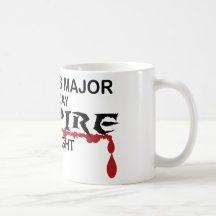 Vampiro importante del negocio por noche tazas
