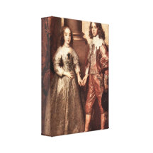 Van Dyck - Guillermo del naranja con su novia futu Lona Envuelta Para Galerias