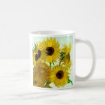 Van Gogh: Bella arte del vintage de los girasoles  Tazas De Café
