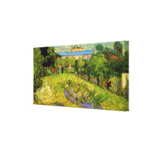 Van Gogh; El jardín de Daubigny, Le Jardin de Daub Lona Estirada Galerias