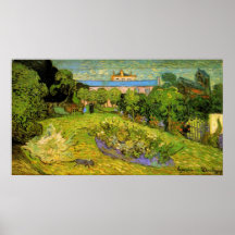 Van Gogh; El jardín de Daubigny, Le Jardin de Daub Posters