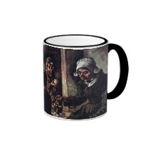 Van Gogh la taza de los comedores de la patata