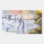 Van Gogh: Paisaje del invierno Rectangular Altavoces