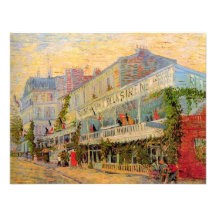Van Gogh; Restaurant de la Sirene en Asnieres Invitacion Personalizada
