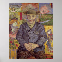 VAN GOGH - RETRATO DE PERE TANGUY POSTERS