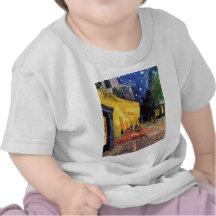 Van Gogh; Terraza del café en la noche, bella arte Camiseta