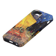 Van Gogh; Terraza del café en la noche, bella arte iPhone 5 Case-Mate Cobertura