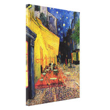 Van Gogh; Terraza del café en la noche, bella arte Impresión De Lienzo