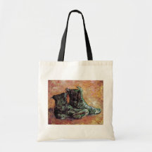 Van Gogh - un par de zapatos Bolsas Lienzo