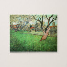 van Gogh-Vista de Arles con rompecabezas del árbol