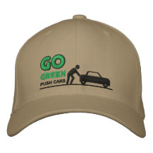 Van los coches verdes del empuje gorra de béisbol bordada