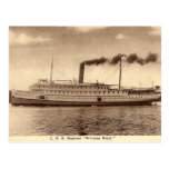 Vapor del vintage tarjetas postales
