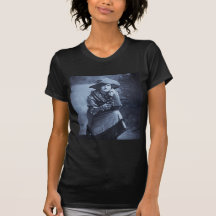 Vaquera del vintage y su seis pistolas camiseta
