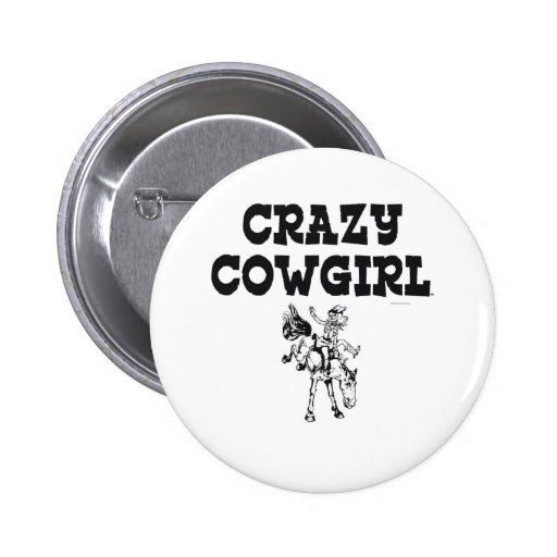 Vaquera loca de la CAMISETA Pins