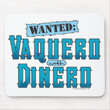 Vaquero con el Dinero Mousepad Tapetes De Raton