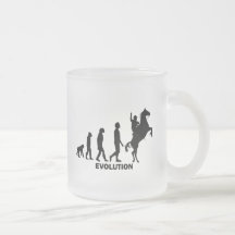 vaquero de la evolución tazas de café