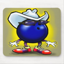 Vaquero de los bolos alfombrillas de ratones