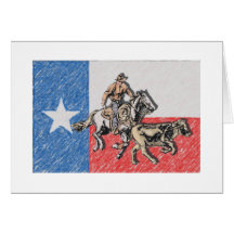 Vaquero de Tejas Tarjetas