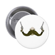 Vaquero del bigote pin