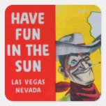 Vaquero del viaje de Las Vegas Nevada pegatinas
