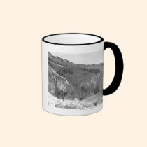 Vaquero separado de su manada tazas