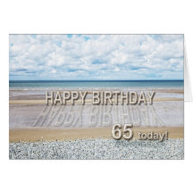 Vare la 65.a tarjeta de cumpleaños de la escena co