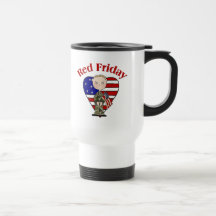 Varón rojo del ejército de viernes taza de café