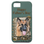 Vatertag - Steintatzen - Schäferhund iPhone 5 Case-Mate Cárcasas