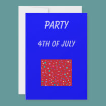 Vaya de fiesta el 4to de July>invitation invitaciones