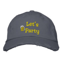 Vayamos de fiesta el gorra bordado gorra de béisbol