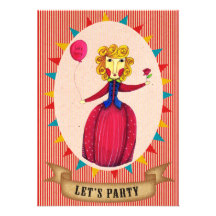Vayamos de fiesta la tarjeta de la invitación de R