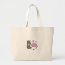VE GE Tarian (vaca rosada) Bolsas Lienzo