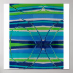 Vea a través el azul posters