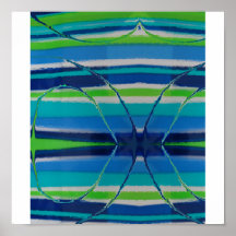 Vea a través el azul posters