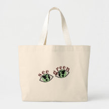 Vea el verde bolsas