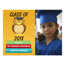 Vea la invitación graduada Whooo de la graduación