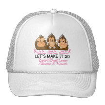 Vea que hablar no oiga a ningún cáncer de pecho 2 gorras de camionero