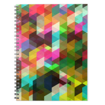 Vector colorido abstracto fresco libreta espiral