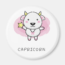 Vector de Capricon de las muestras del zodiaco del Imán Para Frigorífico