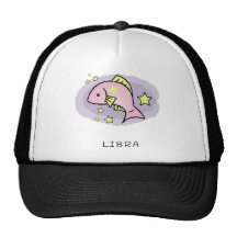 vector del libra de las muestras del zodiaco del h gorro de camionero