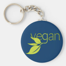 Vegano frondoso llaveros