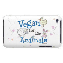 Vegano para los animales iPod Case-Mate coberturas