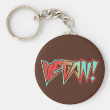 Vegano rojo y azul del eje de balancín de los años llaveros personalizados
