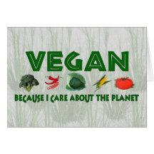 Veganos para el planeta felicitación