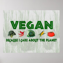 Veganos para el planeta impresiones