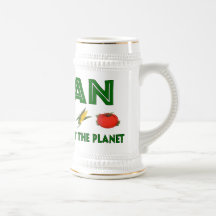 Veganos para el planeta taza de café