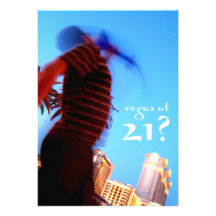 ¿vegas en 21? invitaciones del cumpleaños anuncio personalizado