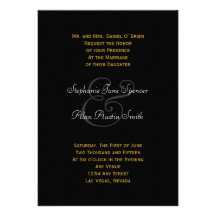 Vegas enciende la invitación negra del boda