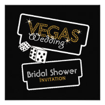 Vegas enciende la invitación nupcial negra de la d
